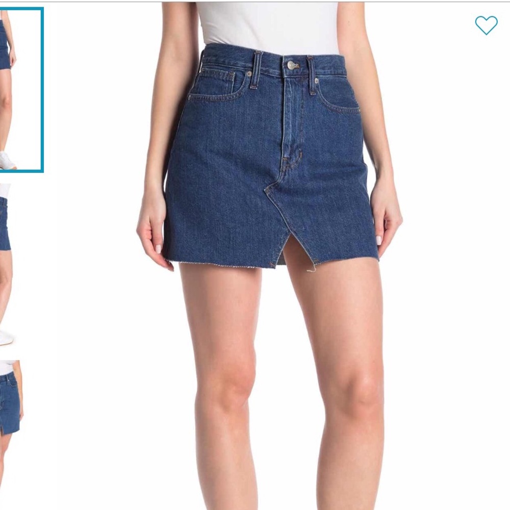 Madewell McCaren cutout denim mini skirt - Picture 1 of 11